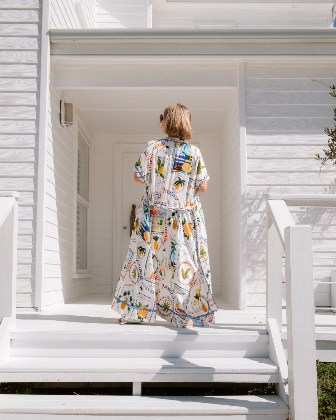 Threadz | Amalfi Dress | Blue/Multi