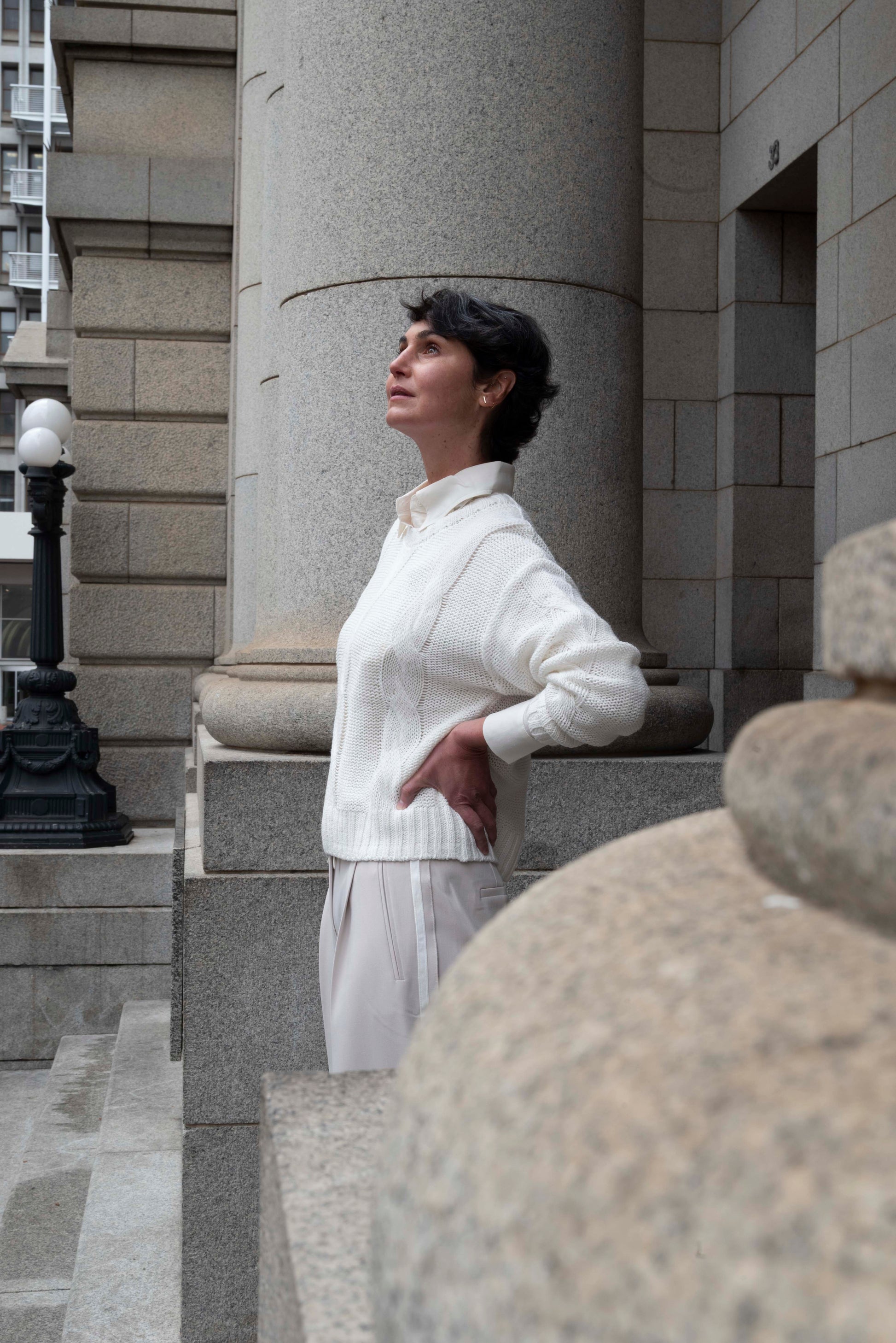 Yarra Trail | Coaxial Jumper in Ecru