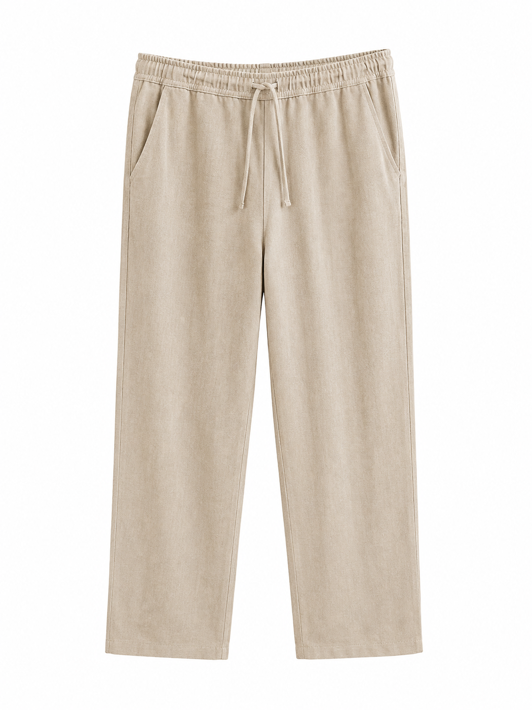 Chaos & Calm | Linen Twill Pull-On Trousers in Clay