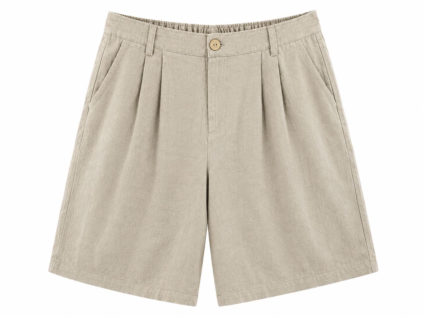 Chaos & Calm | Linen Cotton Vintage Shorts in Natural