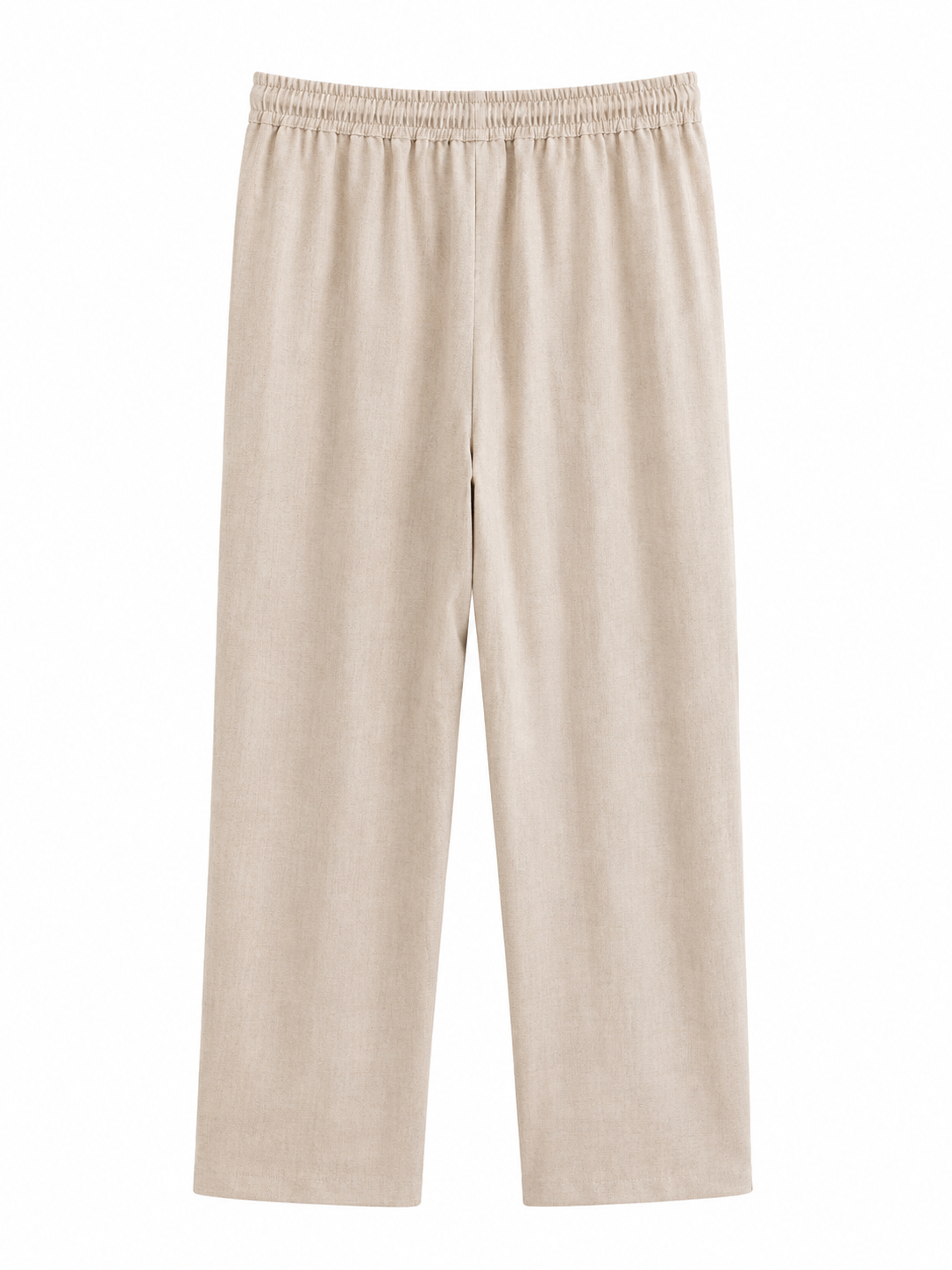 Chaos & Calm | Linen Viscose Pull-On Trousers in Oat