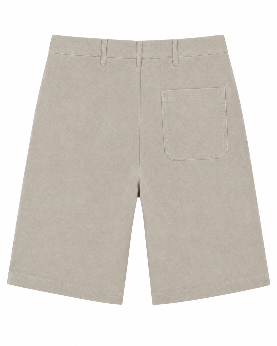 Chaos & Calm | Cotton Bermuda Shorts in Oat Marle