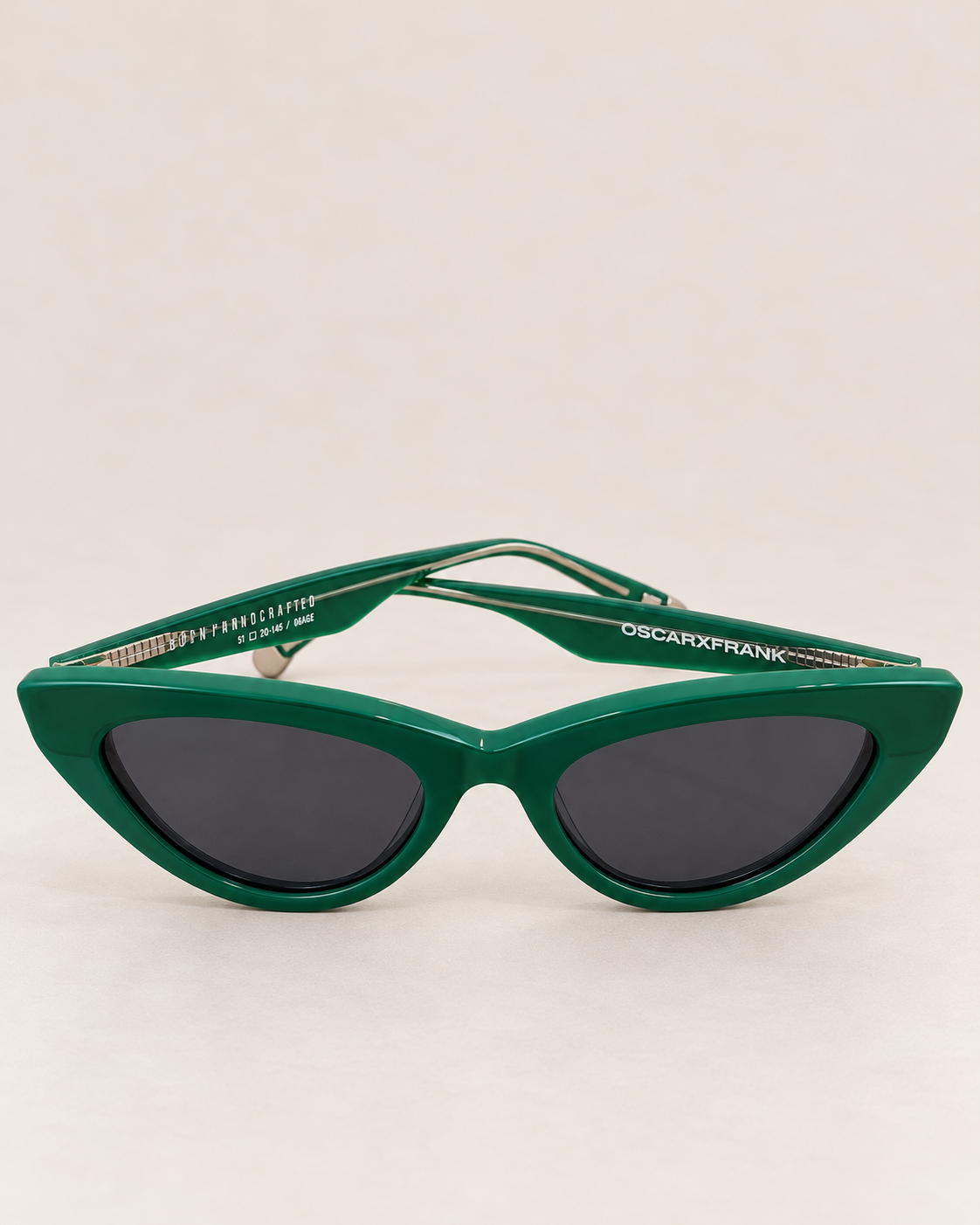 Oscar x Frank | Fujin Handcrafted Sunglasses in Emerald Green
