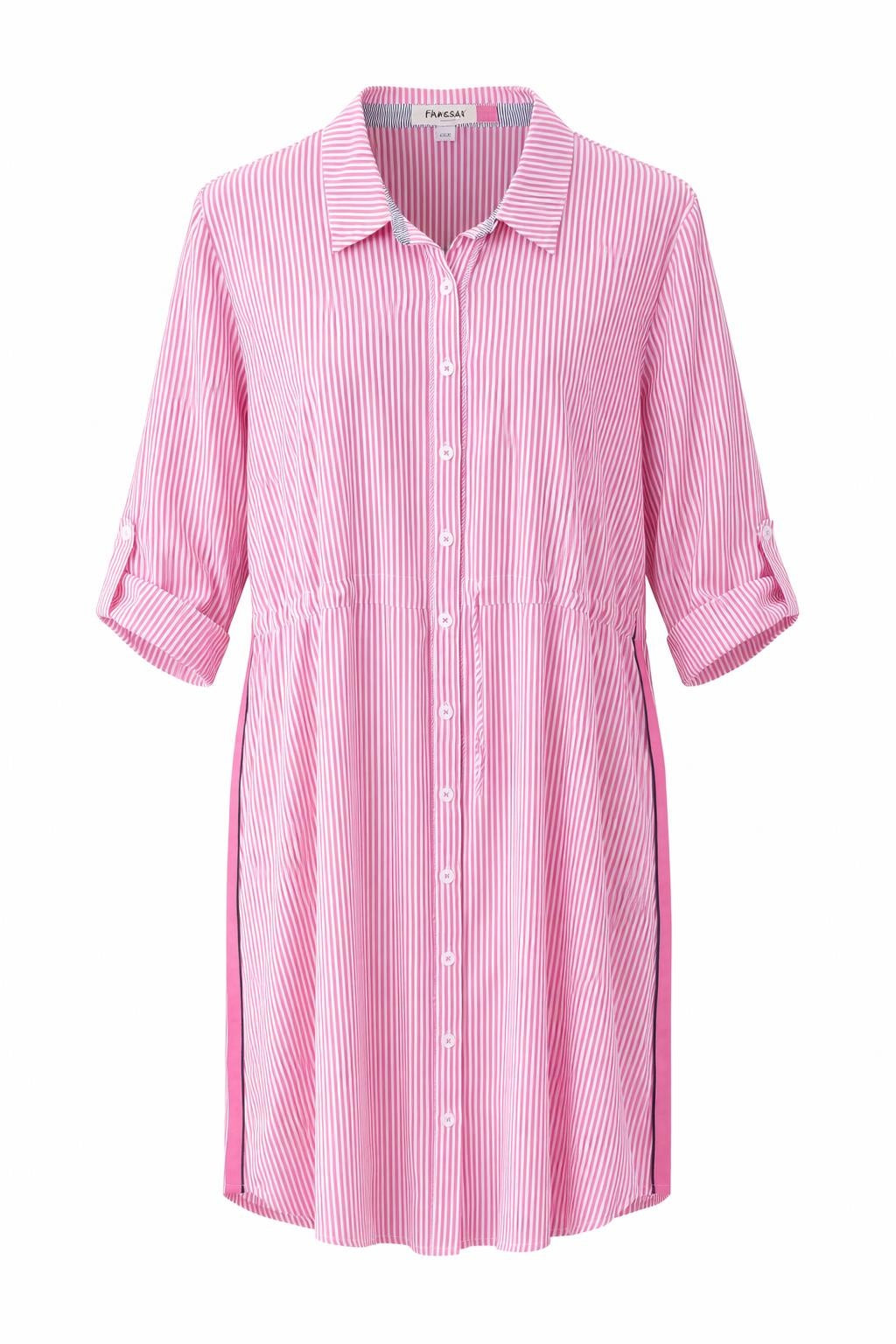 Threadz | Skyler Stripe Dress | Pink/White