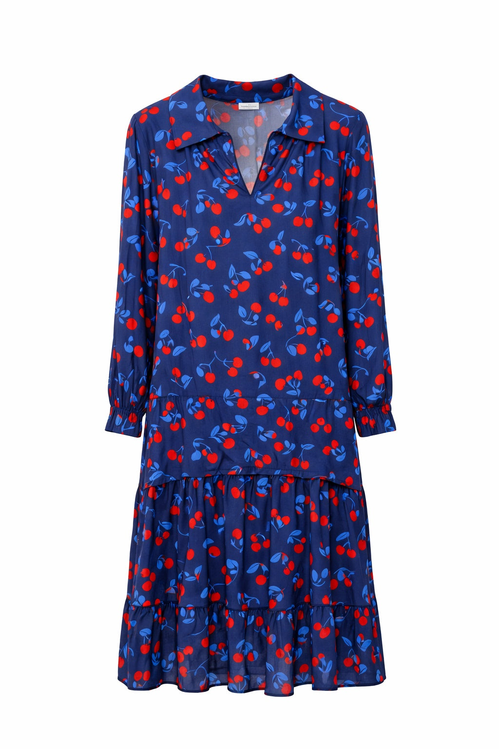 Cherry Delight Dress Navy Red