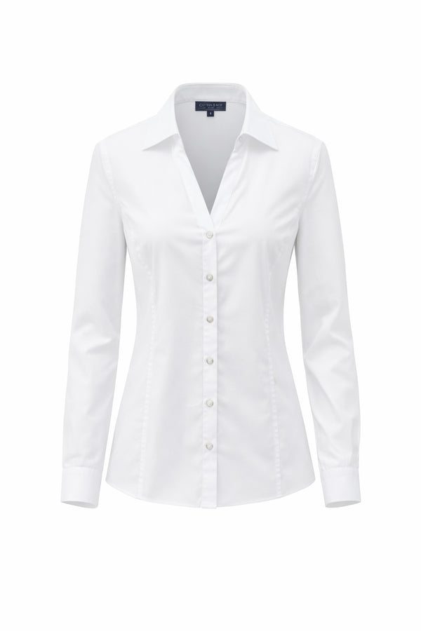 Emma Rib Shirt White