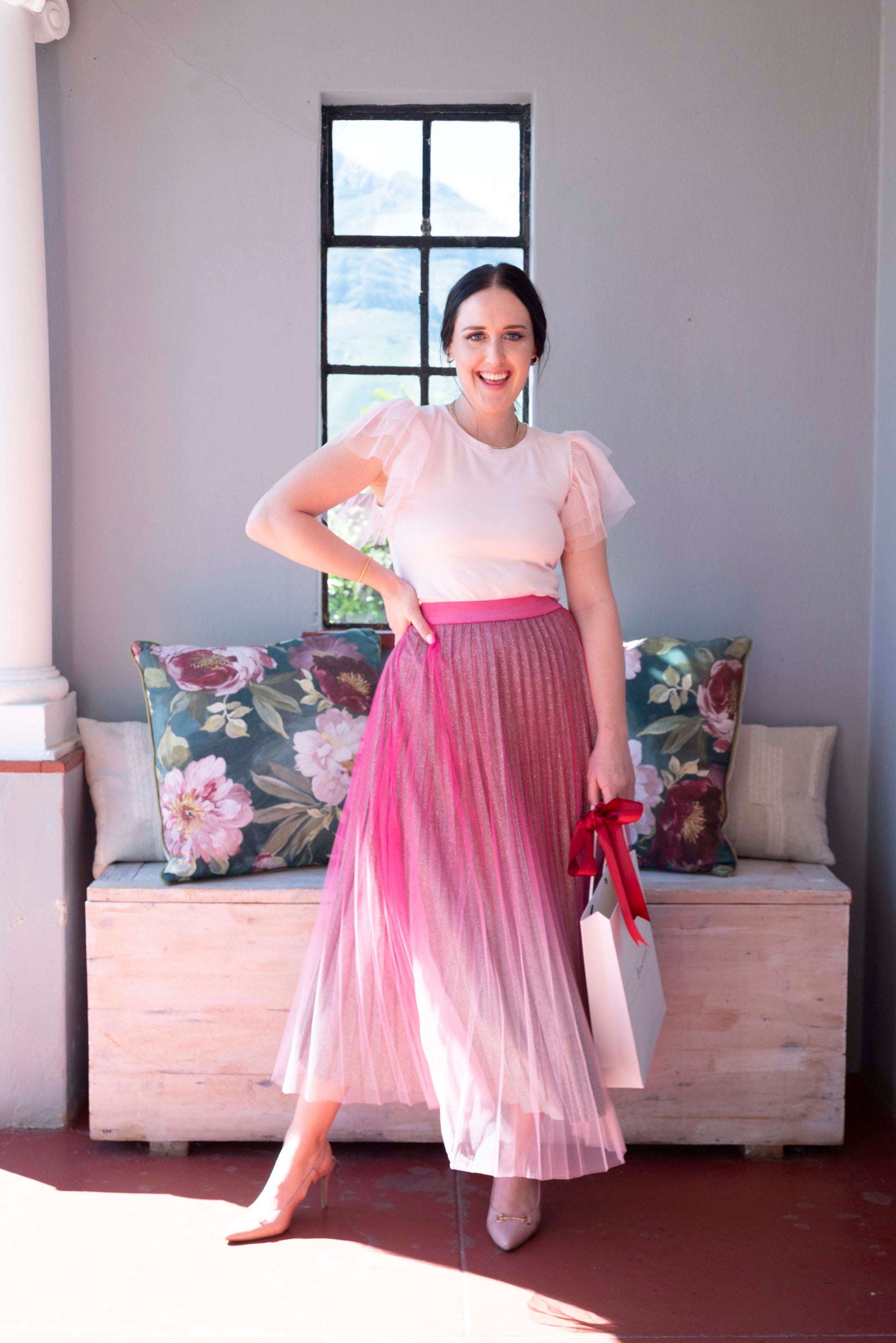 Brave&True West | End Skirt | Hot Pink
