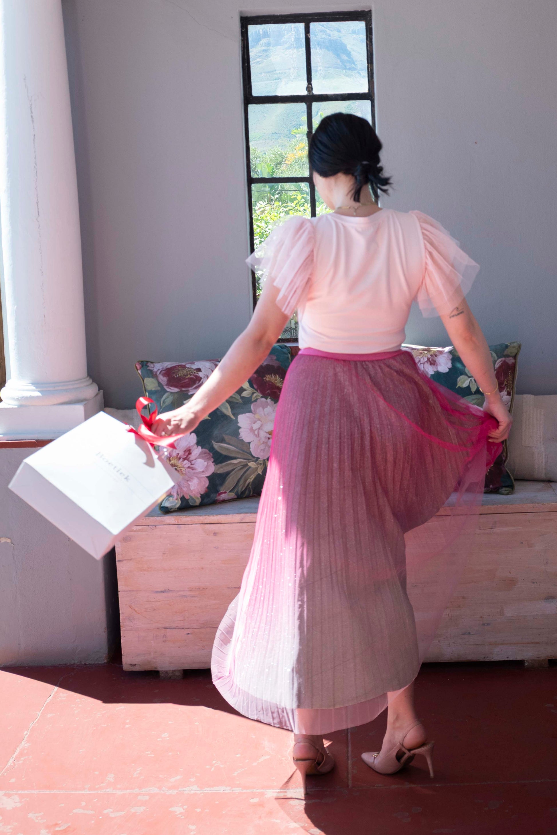 Brave&True West | End Skirt | Hot Pink