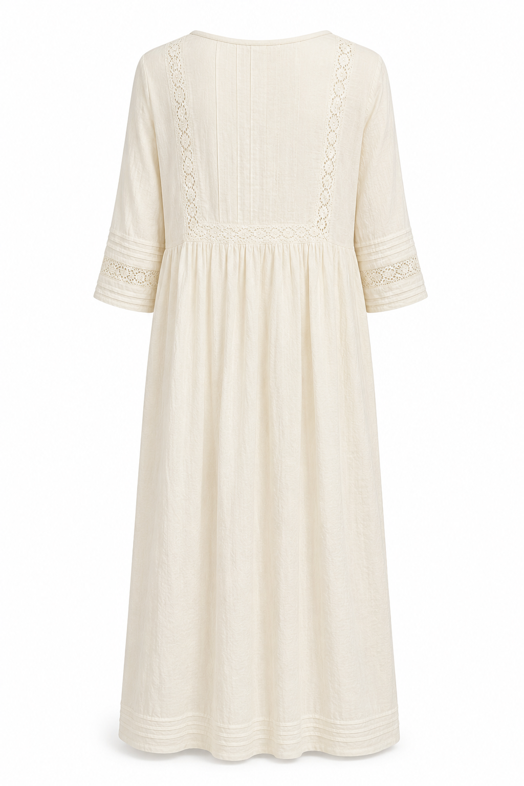 Piti Cuiti | Palm Print Long Dress in White