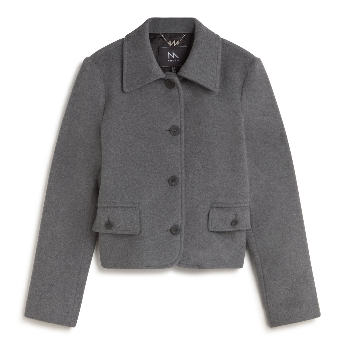 ANDAM grey cropped tailored jacket