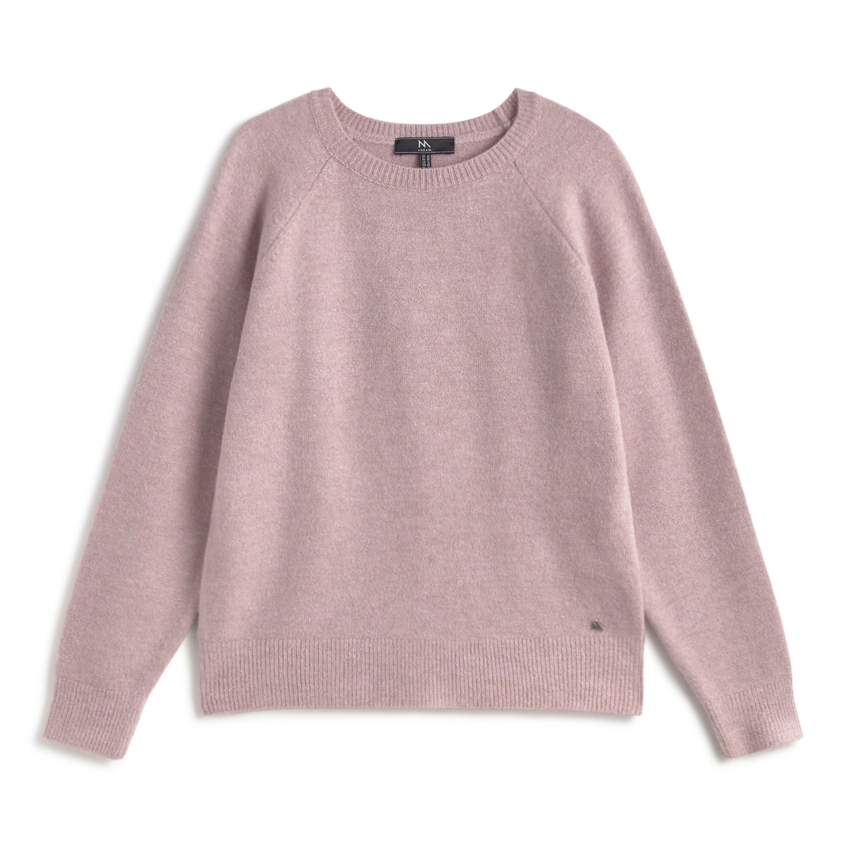 ANDAM soft lilac crew neck knit jersey