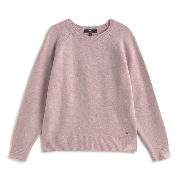 ANDAM soft lilac crew neck knit jersey