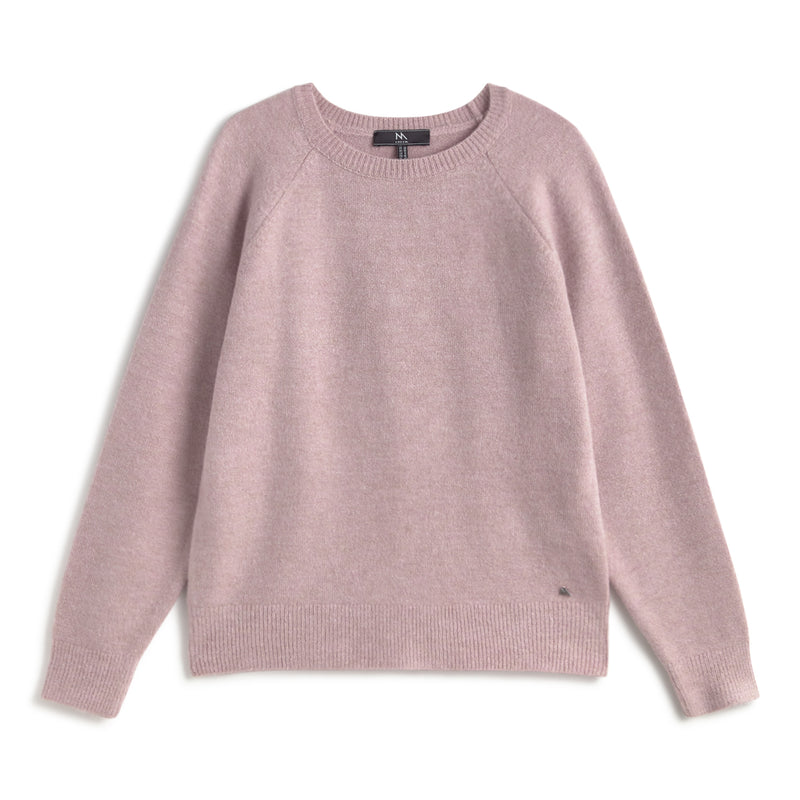 ANDAM soft lilac crew neck knit jersey