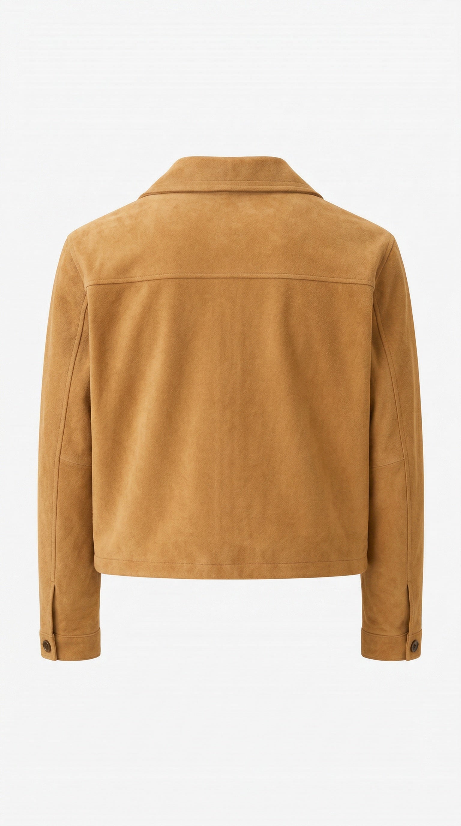 Andam structured jacket in camel back view