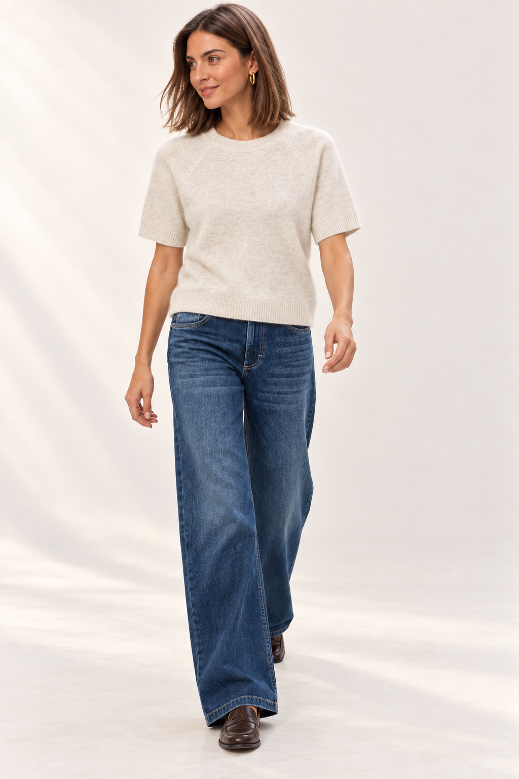 YAYA | Raglan Short Sleeve Knit