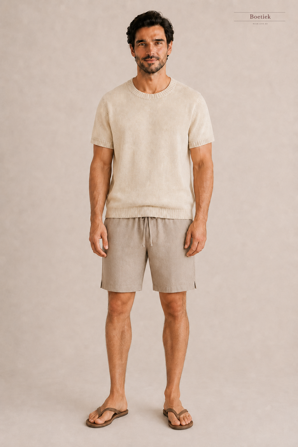 Chaos & Calm | Linen Twill Shorts in Clay