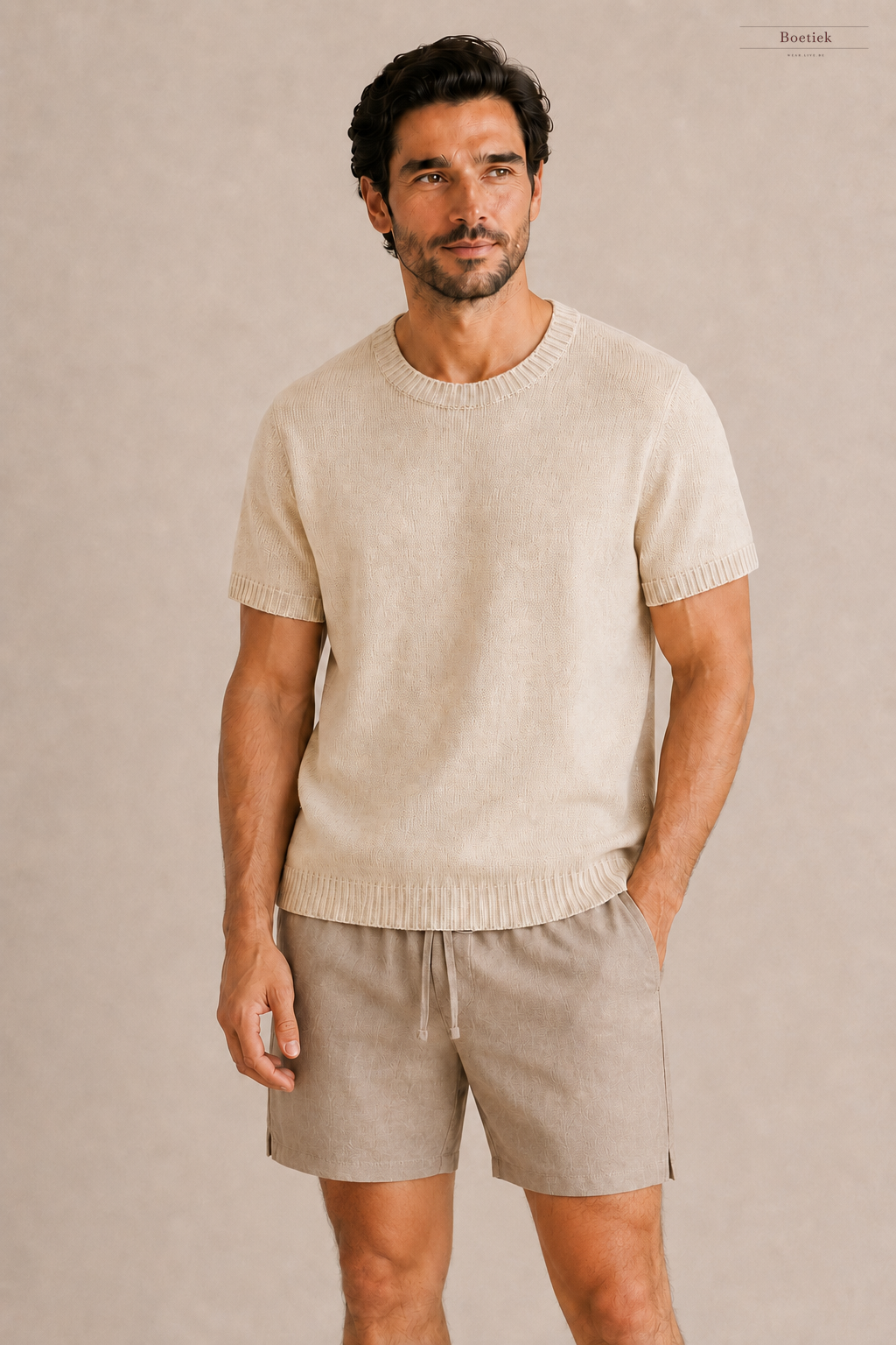 Chaos & Calm | Linen Twill Shorts in Clay