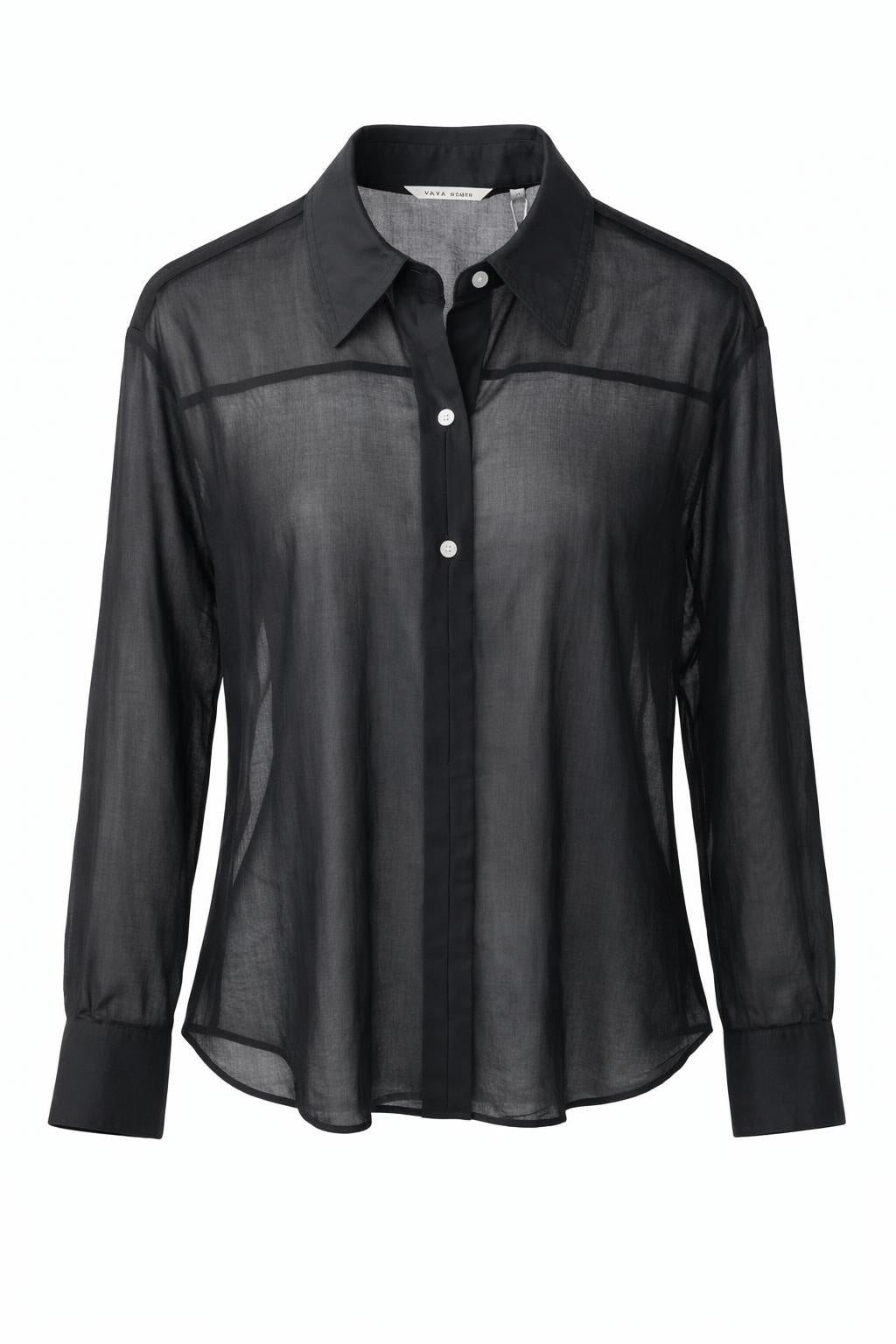YAYA | Blouse With Placket Detail in Black
