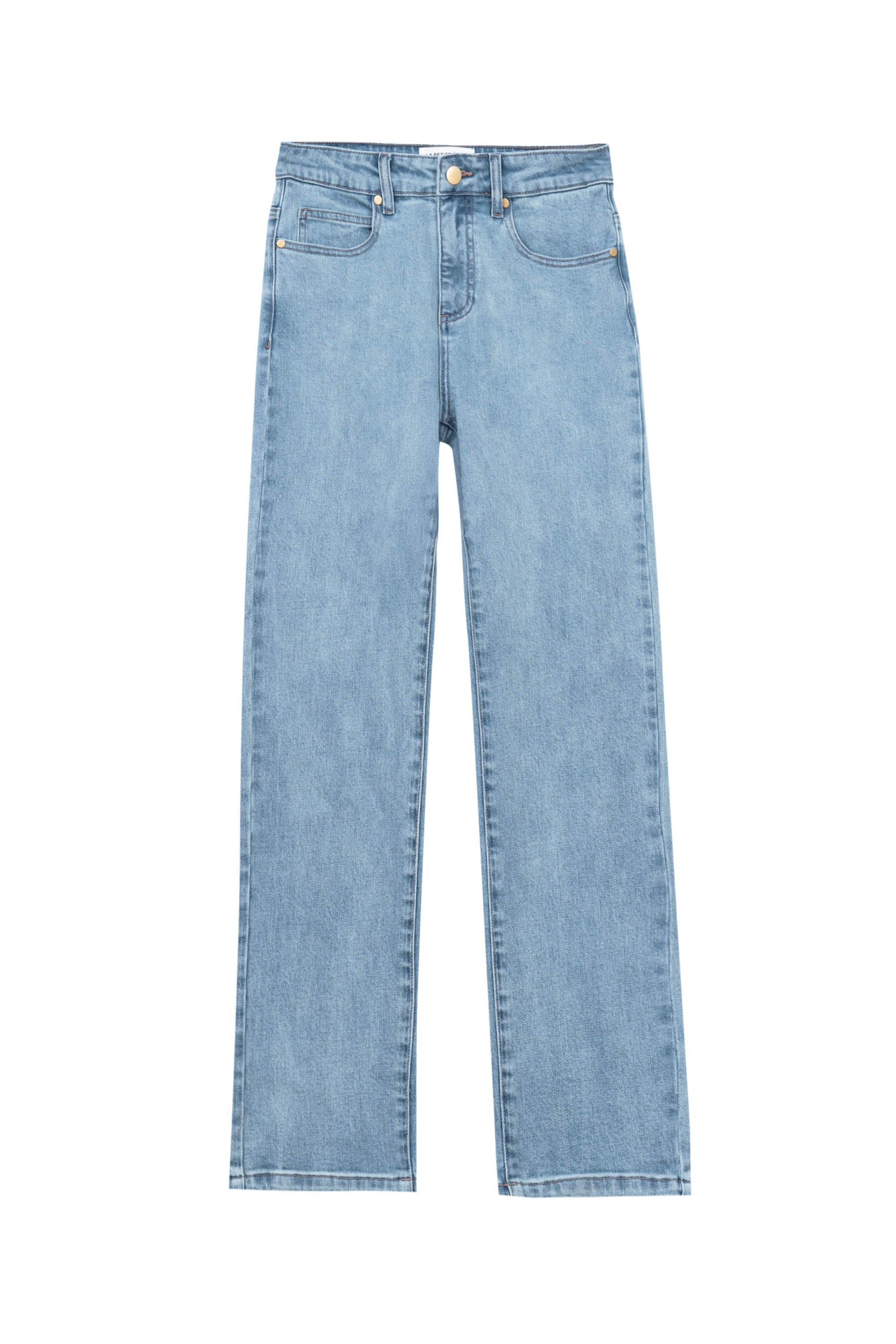 La Petite Étoile Brieg straight leg jeans in light stone wash denim