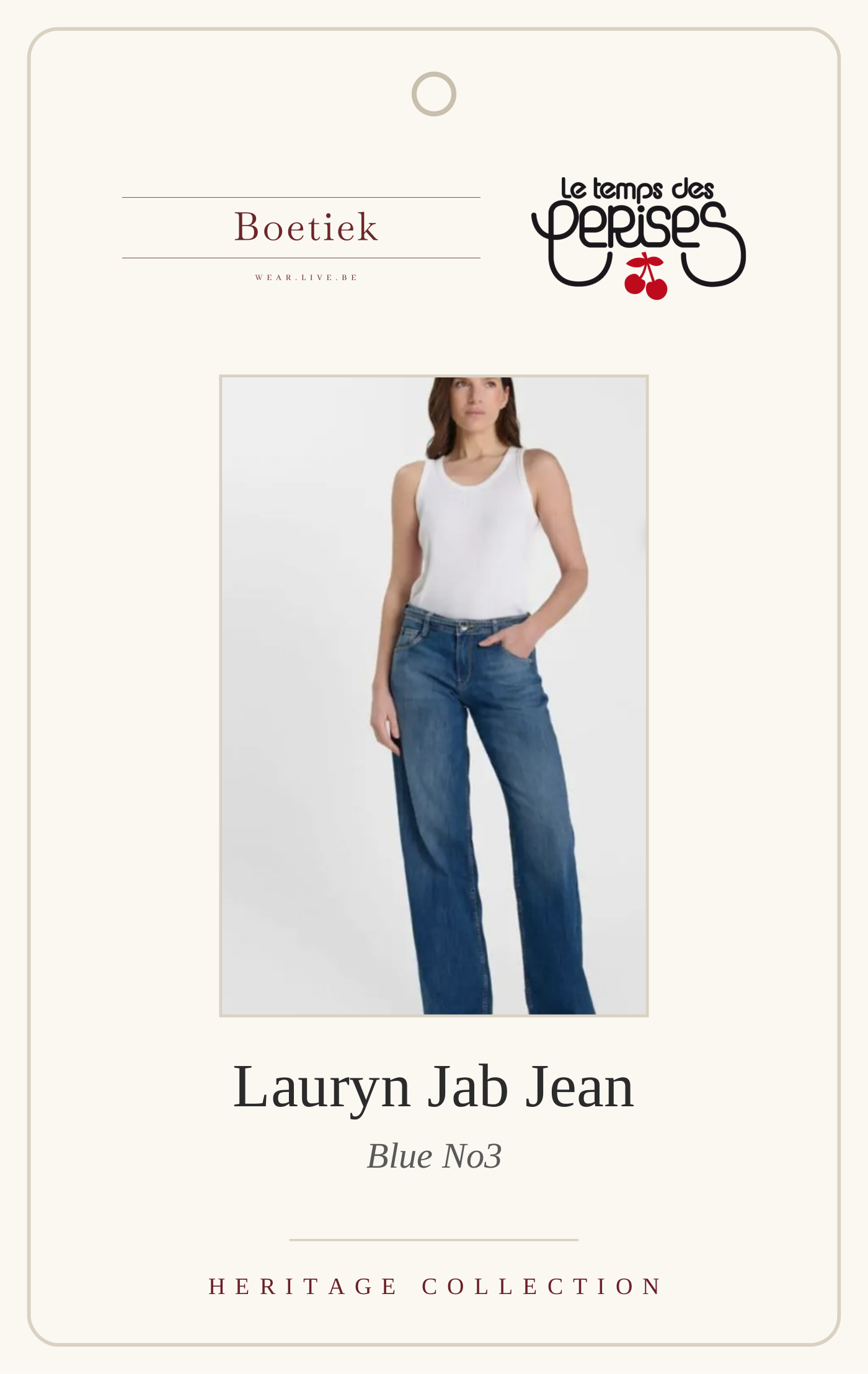 Le Temps des Cerises | Lauryn Jab Jeans in Blue No3