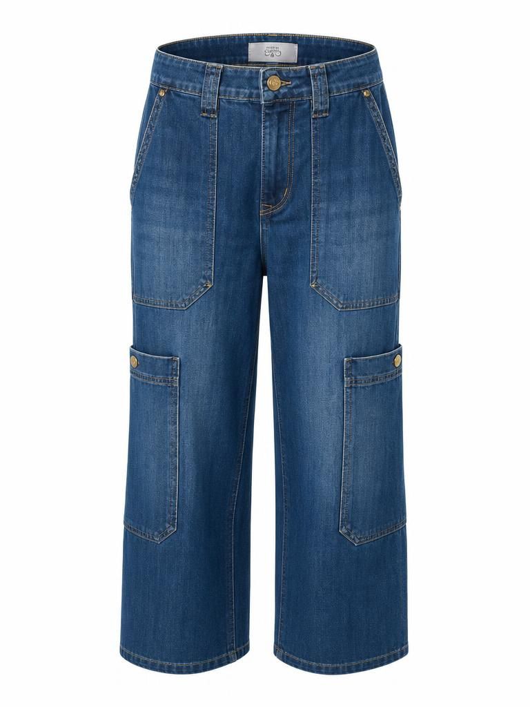 Le Temps des Cerises HOLLY wide leg blue denim jeans