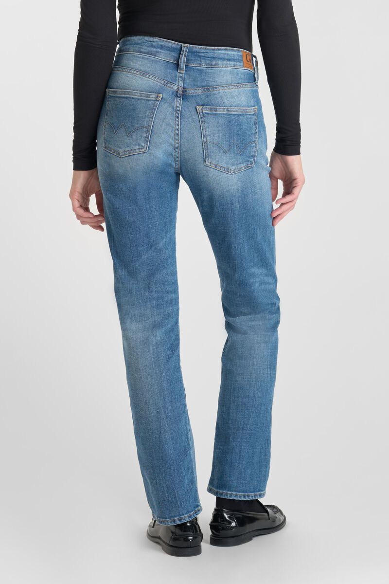 Back view of Le Temps des Cerises Jean 400/17 High Waist Regular Fit jeans in blue