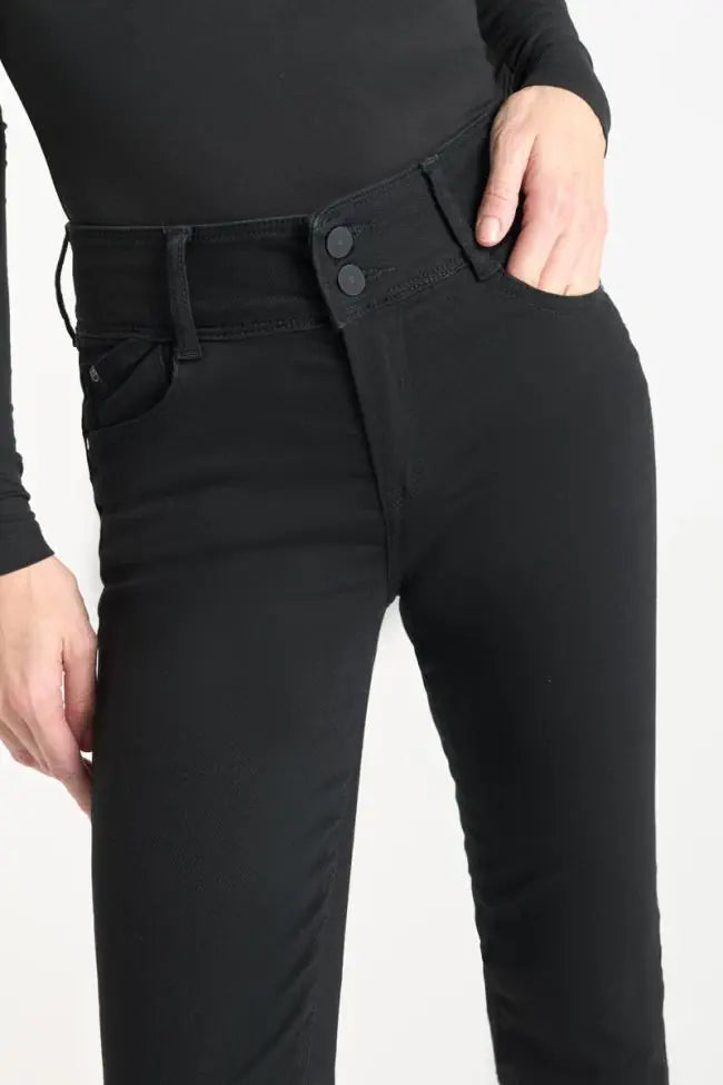 Le Temps des Cerises Ultra Pulp Bootcut jeans in Black N°0 with a sculpting fit, bootcut leg and premium stretch denim.