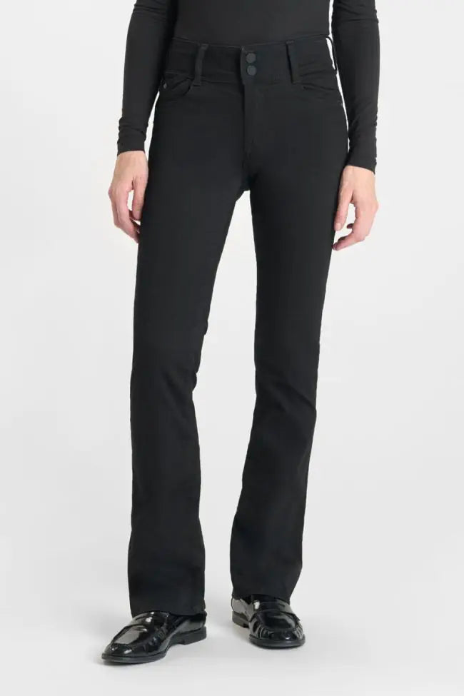 Le Temps des Cerises Ultra Pulp Bootcut jeans in Black N°0 with a sculpting fit, bootcut leg and premium stretch denim.