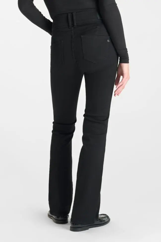 Le Temps des Cerises Ultra Pulp Bootcut jeans in Black N°0 with a sculpting fit, bootcut leg and premium stretch denim.