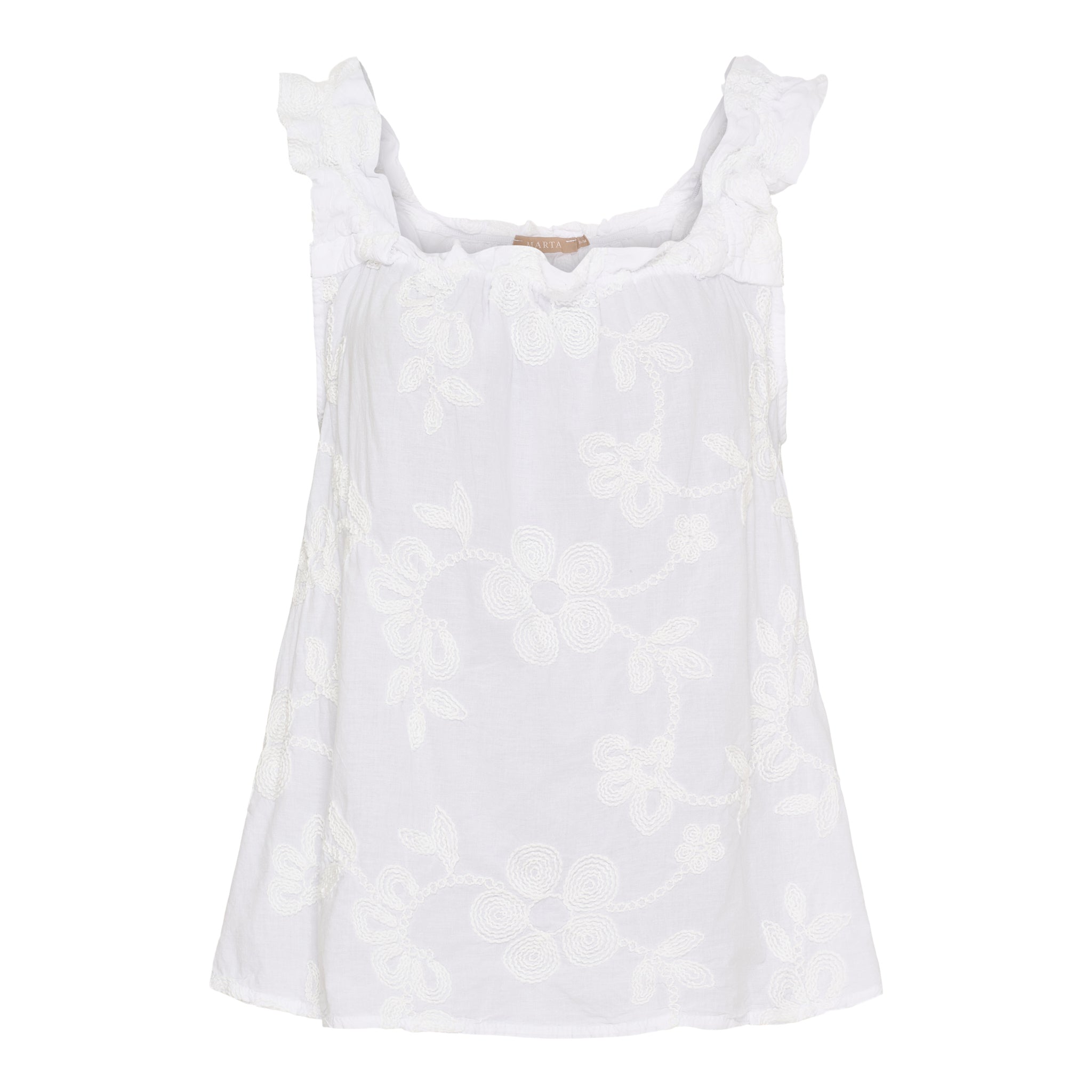 Marta du Château Cassandra top white product front view