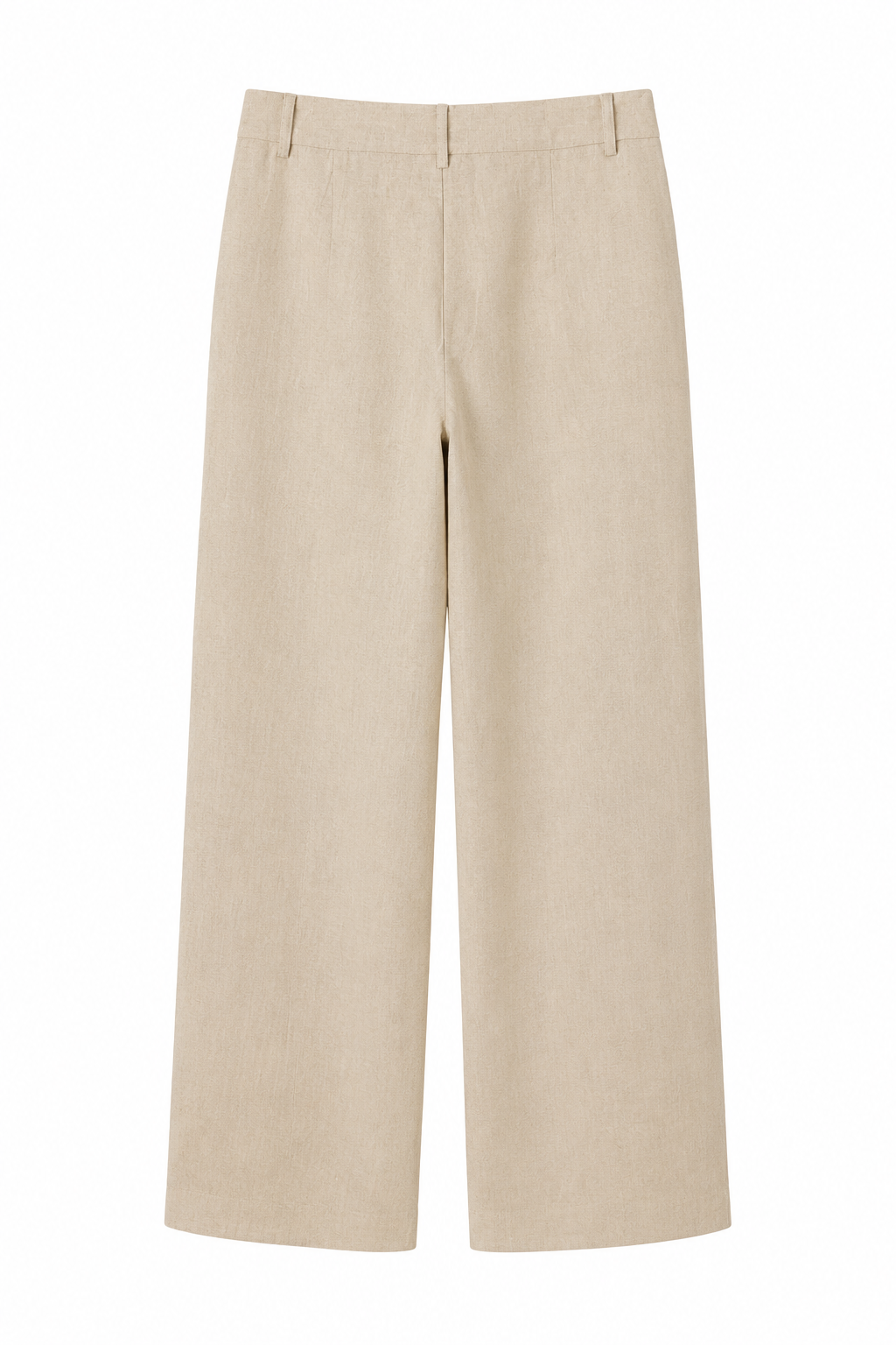 Smashed Lemon wide-leg trousers in sand, back studio product view — Boetiek, Cape Town