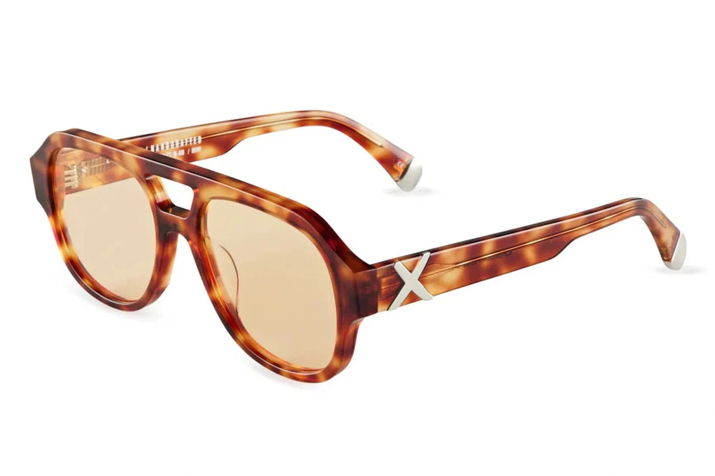 Oscar x Frank Le Style sunglasses in Havana tortoiseshell acetate with navigator-inspired frame and tinted lenses