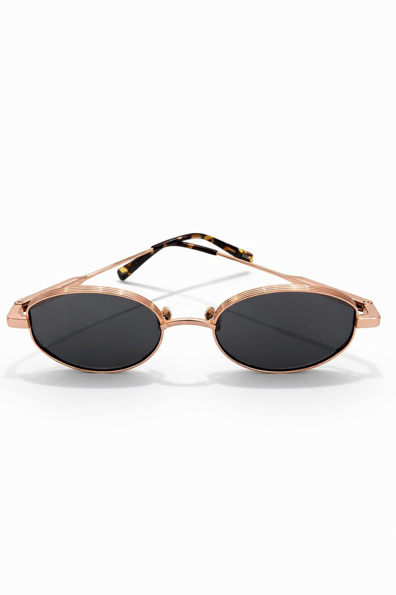 Oscar x Frank Provenza handcrafted rose gold oval sunglasses