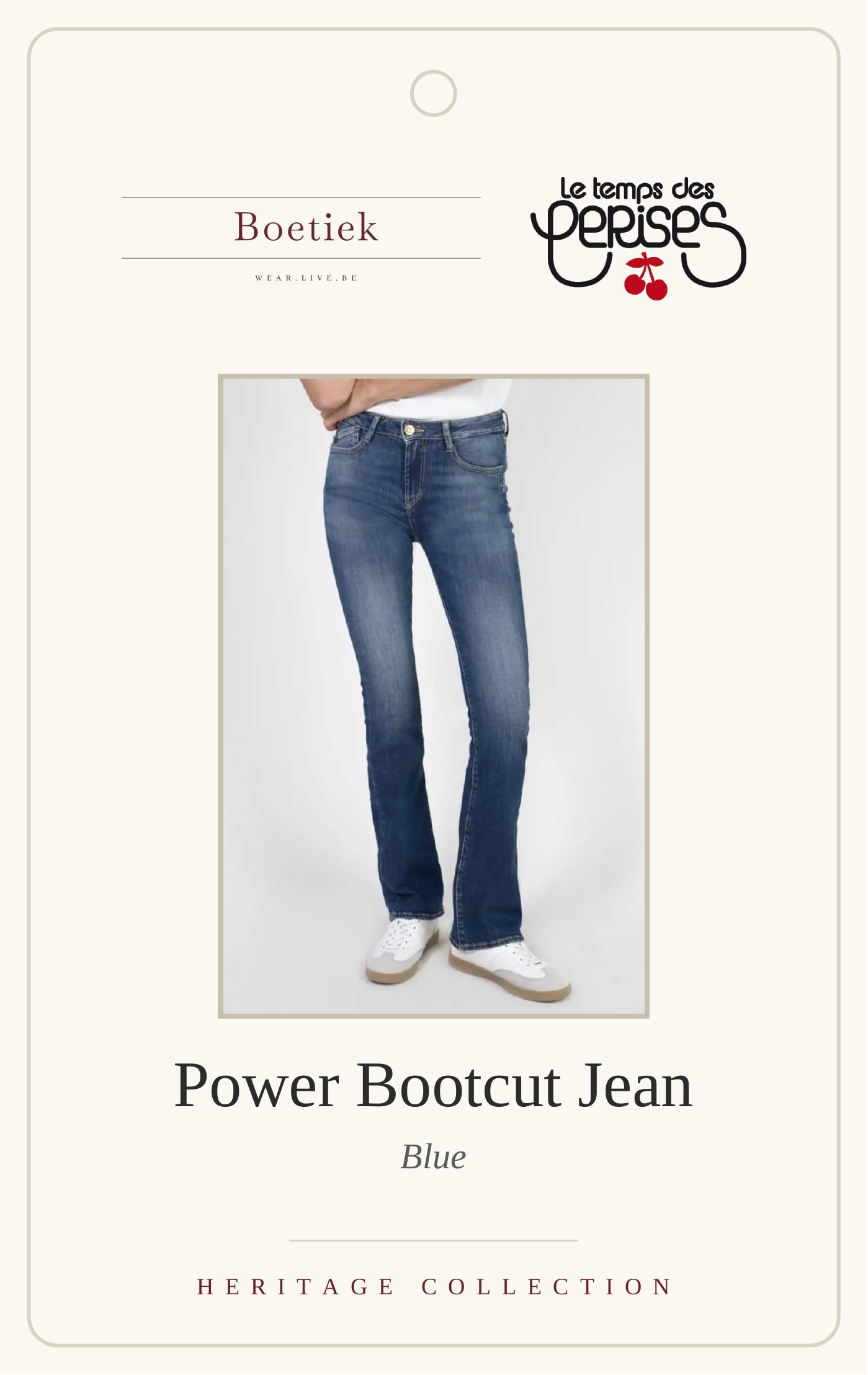 Le Temps des Cerises | Power Denim Jeans in Blue