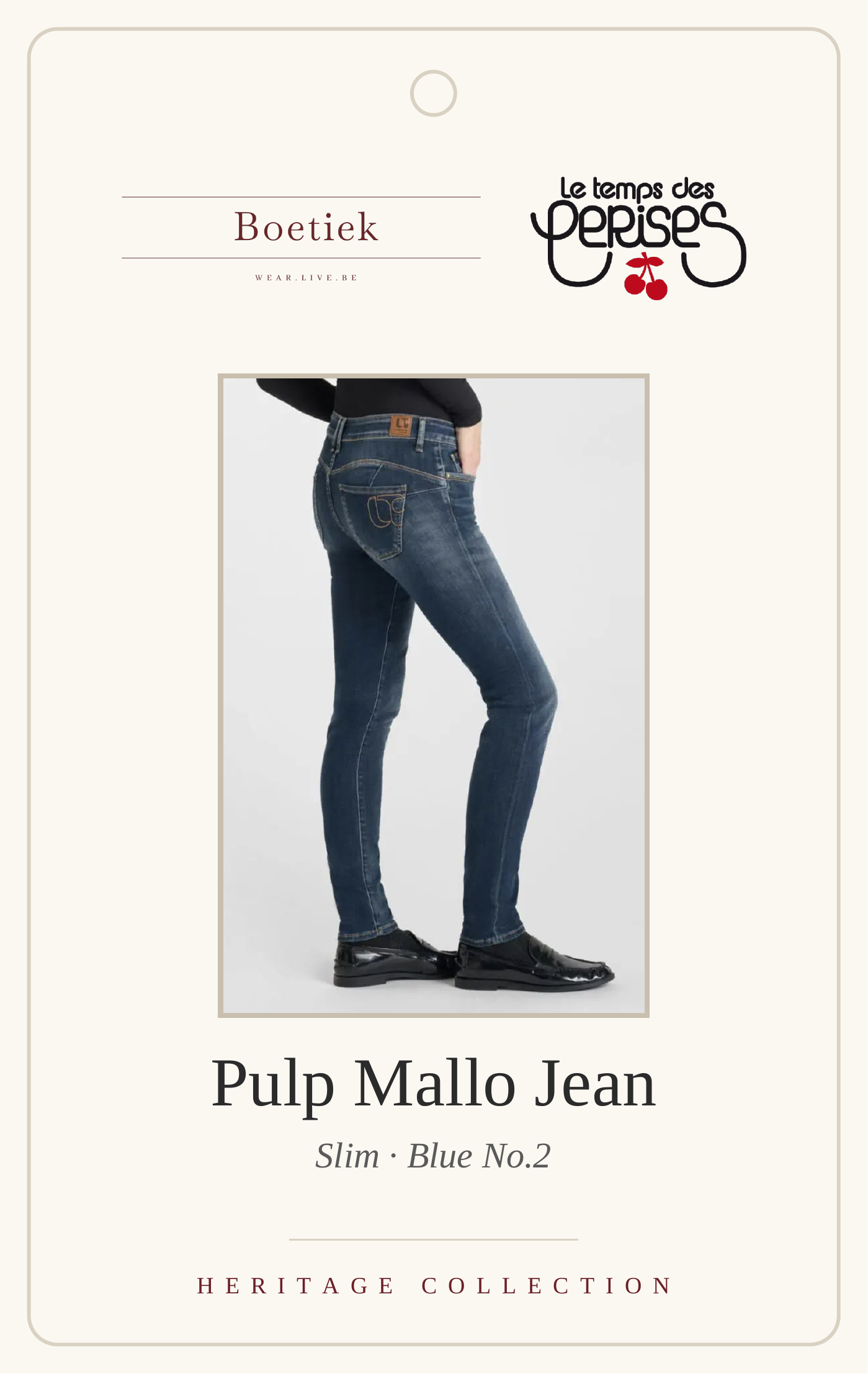 Le Temps des Cerises | Pulp Slim Mallo in Blue No.2