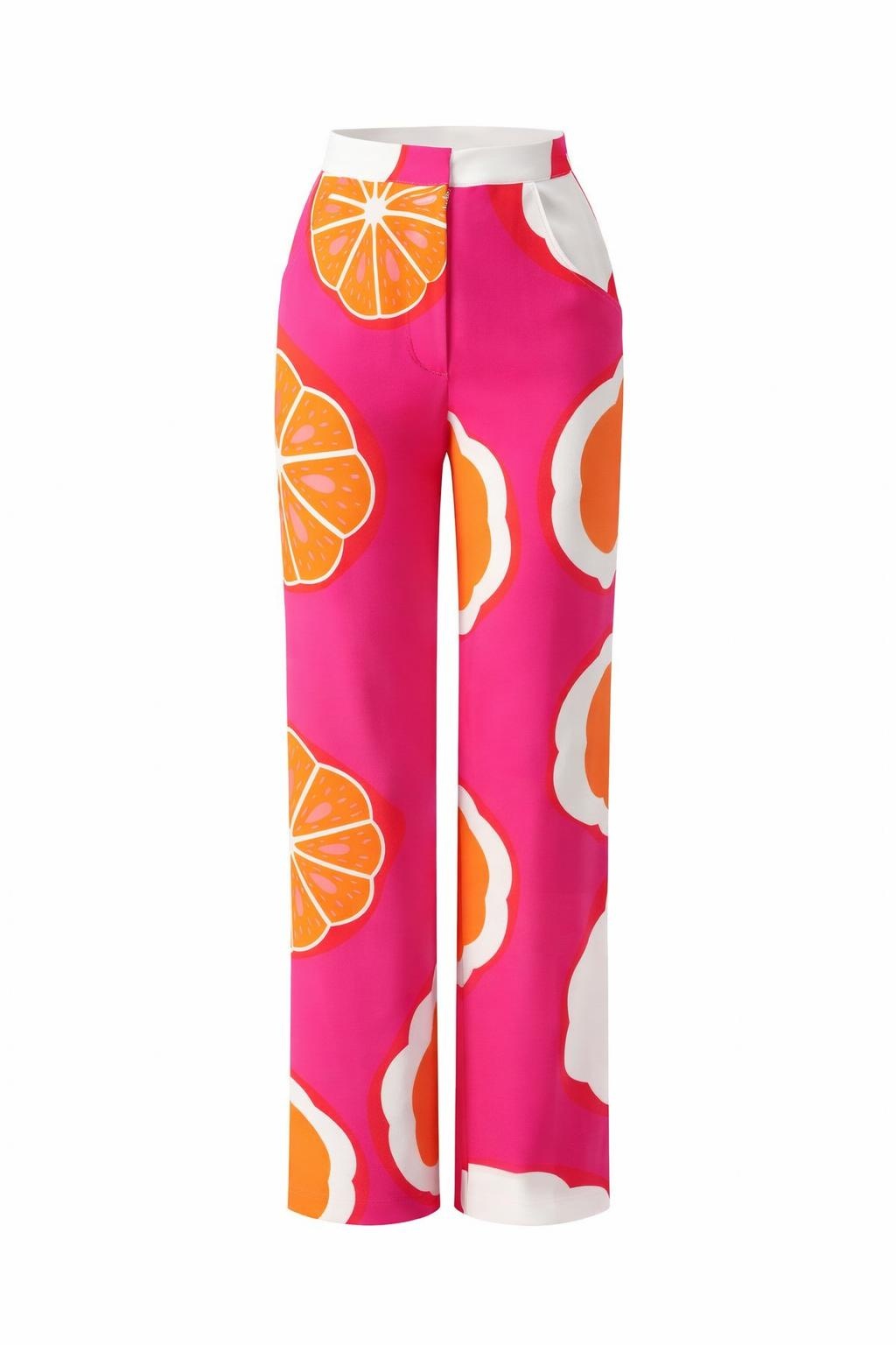 Smashed Lemon | Pants in Pink Multicolour