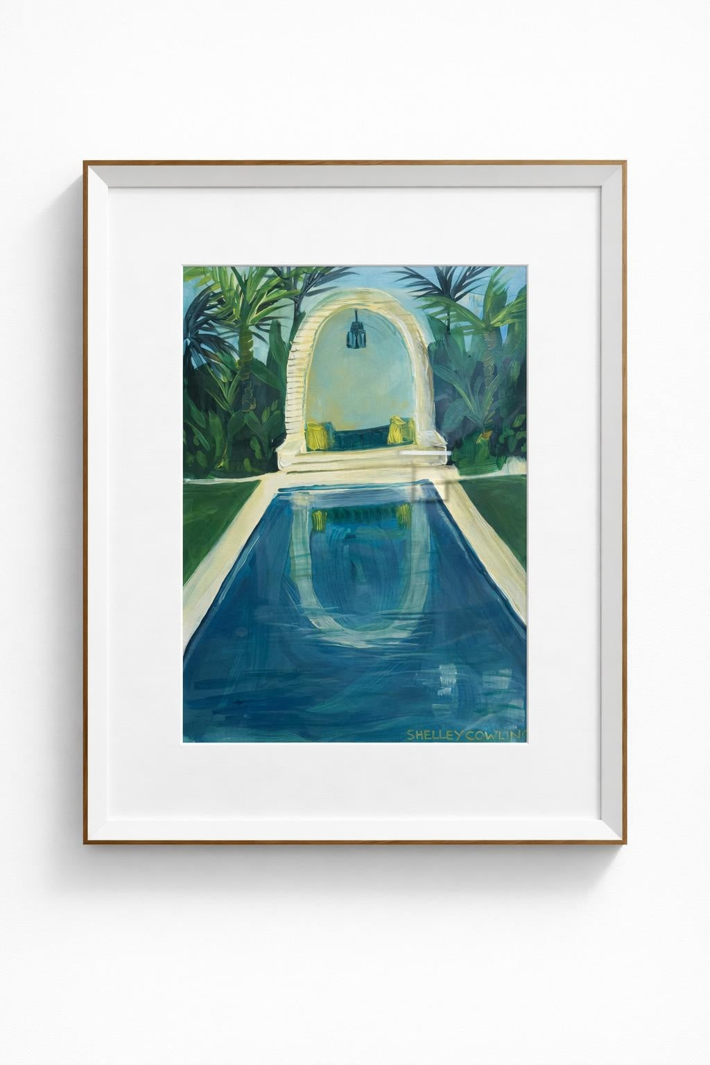 No Diving artwork by Shelly Cowling, 2025 oil on canvas displayed at Boetiek Cape Town