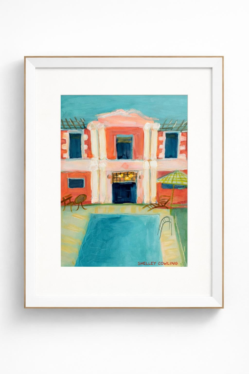 The Grand Splashington painting by Shelly Cowling, 2025 oil on canvas artwork displayed at Boetiek Cape Town