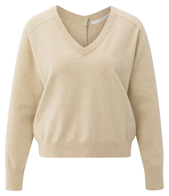 YAYA | Double V-Neck Sweater